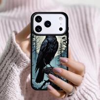 Goth Raven Phone Case For Apple iPhone 17 Air 16E 15 14 Plus 13 12 11 Pro Max Mini Funda Cover iPhone 12 Pro Max