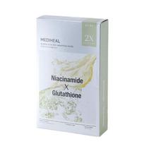 MEDIHEAL Derma Synergy Wrapping Mask Brightening Niacinamide X Glutathione 10-Pack Set Radiance Boosting Sheet Masks
