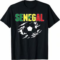 Senegal Soccer Lovers Jersey - Support Senegalese Football T-Shirt(1) S įvairiaspalvis