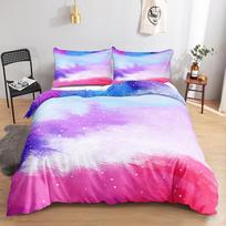 Rainbow Halo dyeing Gradient Colour Clouds Constellation Duvet Cover Bedding Set Comforter Linen Single Double King Queen 135x200cm