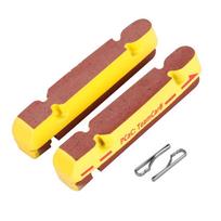 Parts Road Bike Caliper Carbon Rim Brake Pads Bicycle Brake Pads Brake Inserts Braking Inserts BRK012 Yellow