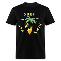 Sea Surf Swim shirt Ocean Beach Sunset Lover Surfing T-Shirt Mens Womens Tees Top Size S-6XL 2XL