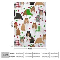 SHELTIE Throw Blanket Flannels Blanket manga Vintage Blanket 75cmx90cm pilka spalva