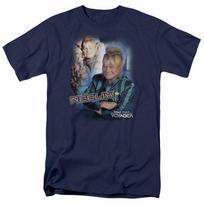Star Trek Voyager Neelix T Shirt Licensed Sci-Fi TV Classic Tee Alien Navy Blue S