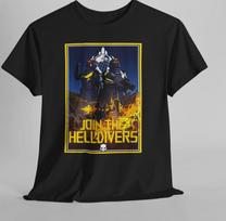 Helldivers 2 Unisex T-Shirt Gamer Tee Video Game Shirt Gaming Top Graphic XL