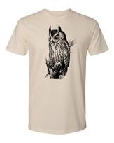 Cottage Cult Clothing Tee T Shirt Cotton Goth Witch Occult Victorian Horned Owl XL
