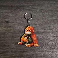 1Pcs 3D Cute Punch Monkey Holding Toy Bag Pendant Protect Punch Monkey Keychain Decoration For Backpack Purse Keys