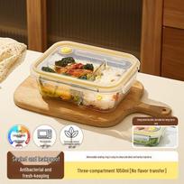 Cilock Glass 3-Compartment Meal Prep Container