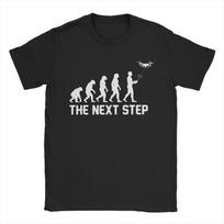 Drone Evolution The Next Step Pilot T Shirt Summer Cotton T Shirts For Unisex Harajuku Tshirt Short Sleeve Streetwear Clothes S