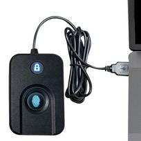 Fingerprint Scanner for Windows 11/10 Hello One-Click Lock Screen Biometric Portable USB Fingerprint Logger with 5ft Cable