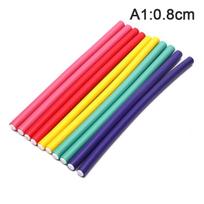 10pcs Flexible Hair Curling Rod Hair Curler Makers Soft Foam Bendy Twist Curls'