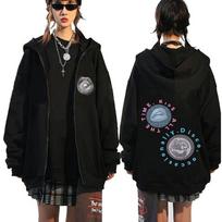 Kiss All The Time Disco Occasionally Zipper Hoodie Men Women Clothing Oversized Zip Up Jacket Hip Hop Retro Streetwear S