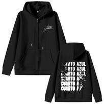 Singer Aitana Face Graphic Zipper Hoodie Fans Gift CUARTO AZUL World Tour Merch Zip Up Jacket Men Women Coat S