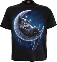 Spiral - VELVET MOON (Unisex Black Short Sleeve T-Shirts) 4X Large S