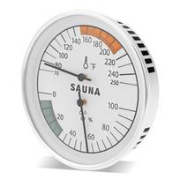 Thermometer & Hygrometer Household Stainless Steel Wall Mounted Sauna Spa Temperature Testing Precise Mechanical sidabras