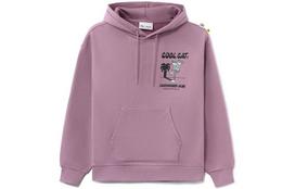 Li Ning Skateboard Non Shoes Steven Harrington Collection, Fun Print Fleece Lined Thermal Loose Fit Pullover Hooded AWDRF79-1 L