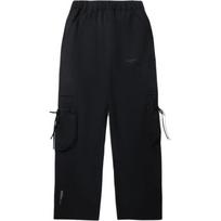 Li Ning Casual Pants Women's Caviar Black Moderate Straight Fit Pants AYKV774-3 2XL