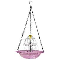 Hanging Solar Bird Bath Fountain Wildlife Feeder Solar Cascade Hanging Bird Bath Fountain for Outdoor Garden Decor