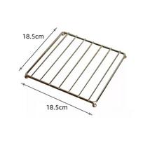 Square Metal Pot Mat Coasters Heat Insulation Pad for Bowl Dish Casserole Hot Pot Table Cookware Holder Placemat Kitchen Tools (as the picture,18.5x18.5cm)