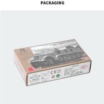 Antrojo pasaulinio karo Vokietijos armijos 1/72 mastelio lietas Sonderkraftfahrzeug 7 karinis automobilis, surenkamas vežimėlis, žaislai 1pcs pilka