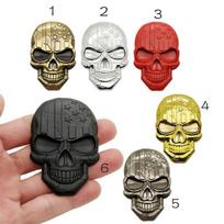 SKULL automobilių lipduko emblemos ženklelis 3D aukščiausios kokybės metalo lipduko lipdukas, dekoravimas automobiliais sunkvežimiai, motociklai, transporto priemonės 3