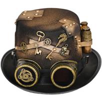 Steampunk aukštas skrybėlė Cosplay Kamuolio vakarėlis Viktorietiški akiniai one size fits all