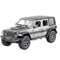 1/22 mastelio Jeep Wrangler Pikapas Visureigis Lydinio Modelis Automobilis Simuliuojamas Garsas ir Šviesa Metalinis Diecast Žaislas Kolekcija Dovana Berniukui sidabras