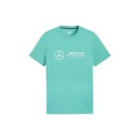 Puma Mercedes-AMG Petronas Logotipo Spaudinys Laisvalaikio Apvalios Kaklo Marškinėliai Vyriški Viršutiniai Drabužiai Mėlyni 623762-05 L blue