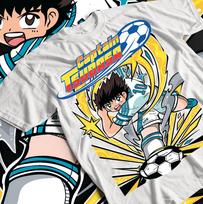 Kapitonas Tsubasa Futbolo Manga Marškinėliai, Japoniškų Anime Unisex Marškinėliai, Futbolo Marškinėliai XL