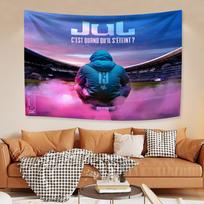 Jul C'est Pas Des Lol Flag Album Cover Tapestry Rapper Poster Tarot Hippie Room Bar Cafe Home Decor Concert Banner 29x37in