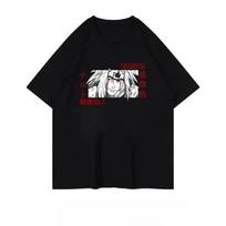 2025 New Naruto Anime T-shirt Set Short Sleeve Tops with Jiraiya Pain Itachi Sasuke Madara Print and Akatsuki Design Casual S juoda