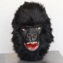 King Kong Mask Horror Animal Gorilla Monkey Mask Novelty Halloween Cosplay Costume Headgear Animal Party Chimp Full Head Mask