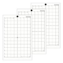 3 Sheets 12x8'' Adhesive Cutting Mats for Silhouettes Portrait PVC Cut Mats 1