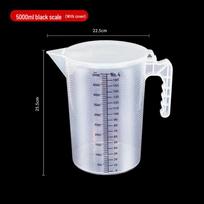 Shanggqi 5000 ml plastikinis matavimo indas su dangteliu