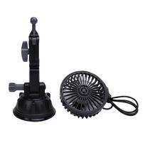 USB Suction Cup Fan Quiet 3 Speeds 360 degrees  Adjustable Cooling Fan for Car Truck Van SUV RV Boat Black Short version
