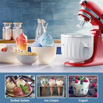 B69A Ledų gaminimo mašinos dalys Kitchenaid priedui, Kitchenaid ledų gaminimo pavaros priedas, tinka Kitchenaid ledų gaminimo mašinos dalims pilkai balta spalva