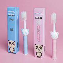 HAONIU Children's Panda Toothbrush Set