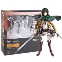 Naujiena sandėlyje Attack on Titan Figma rankinė mobilioji lėlė Liwei Allen Kapitonas Mikasa Kolekcionuojama veiksmo figūrėlė Žaislas Dovana Aukščiausios kokybės