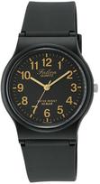 Analog 10 ATM Water Urethane Black Gold [Citizen Q&Q] Watch, Resistant, Strap, VP46-853, &