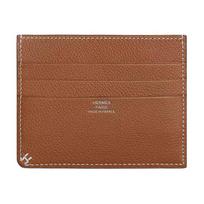 Hermès H Sellier H Pattern Detail Three Card Slot Evercolor Leather Card Holder Women Card Holder Caramel H084991CA28 28 Caramel Caramel