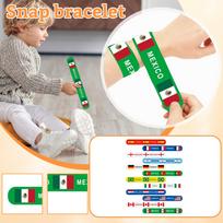 Reusable Name Tag Stickers with National Flag Designs for Identification and Organization in Various Settings One Size