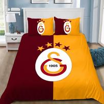 Futbolo klubas G-Galatasarays patalynės komplektas Minkštas antklodės užvalkalas su 1/2 vnt. pagalvių užvalkalais Vaikams Suaugusiems Mikropluošto antklodės užvalkalas 135x200cm