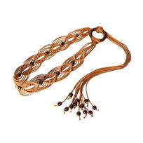 Bohemian Style Female Waist Rope Wax Rope Ethnic Style Waist Chain Dress Waistband  for Women kupranugaris