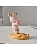 1. Cute bear shaped phone holder decoration, compatible with mobile phones and tablets, suitable for office desktop decoration, rožinė
