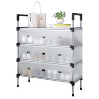Simple Shoe Cabinet Dustproof Plastic Shoe Storage Rack Space Saving Multifunctional Shoe Shelf for Dorm Apartment Rental House
