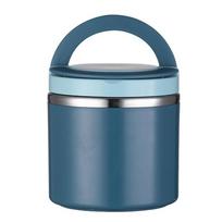 1000ml Food Thermos Food Jar Stainless Steel Leakproof Stainless Steel Container Thermos With Handle For Lunch Hot Soup Cold mėlyna