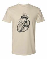 Cottage Cult Clothing Tee T Shirt Cotton Medical Anatomy Victorian Art Heart #2 XXL