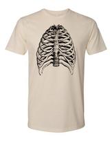 Cottage Cult Clothing Tee T Shirt Cotton Medical Anatomy Victorian Art Ribs #2 M