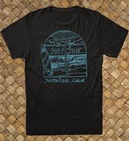Retro Surf T Shirt 100% Cotton Vtg Art 26th Ave Shop Santa Cruz CA Surfer S