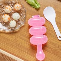 Baby Rice Ball Maker Shaker Baby Children Kindergartens Meal Sushi Maker DIY Rice Ball Mold DIY Kitchen Aid Bento Accessories rožinė
